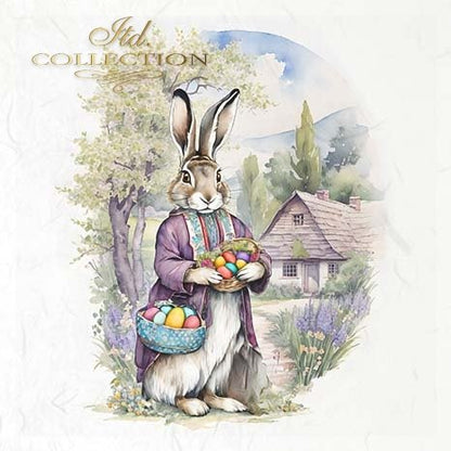 ITD Mini Collection Rice Paper Set - Easter Bunny III