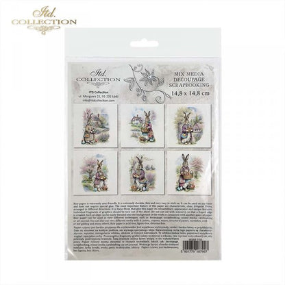 ITD Mini Collection Rice Paper Set - Easter Bunny III