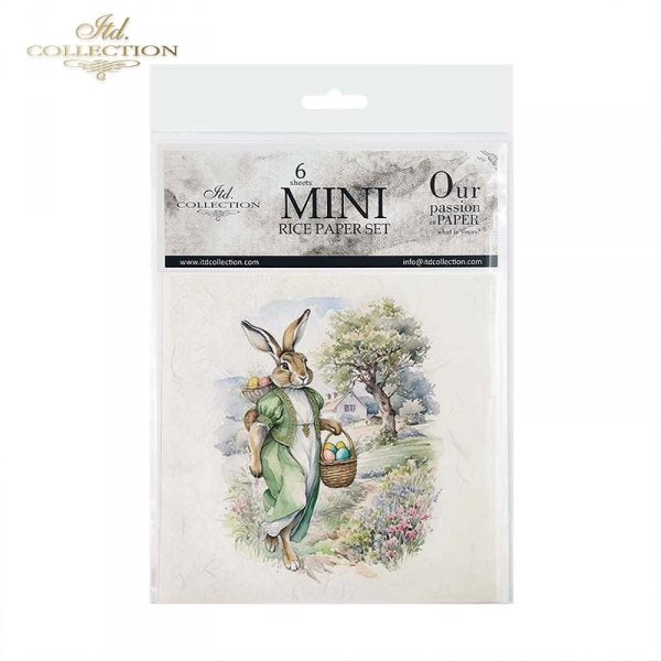 ITD Mini Collection Rice Paper Set - Easter Bunny IIII