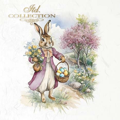 ITD Mini Collection Rice Paper Set - Easter Bunny IIII