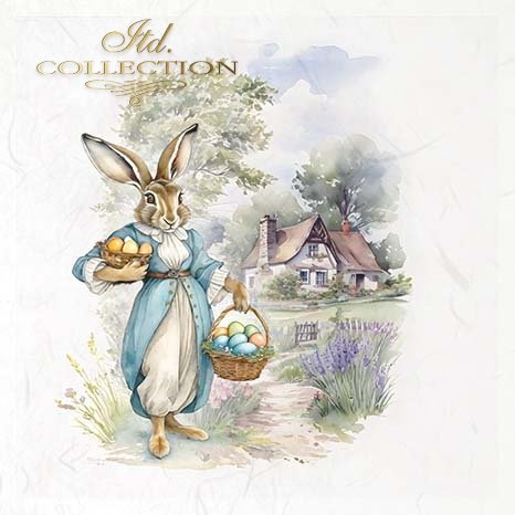 ITD Mini Collection Rice Paper Set - Easter Bunny IIII