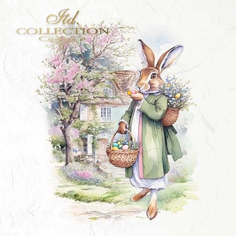 ITD Mini Collection Rice Paper Set - Easter Bunny IIII