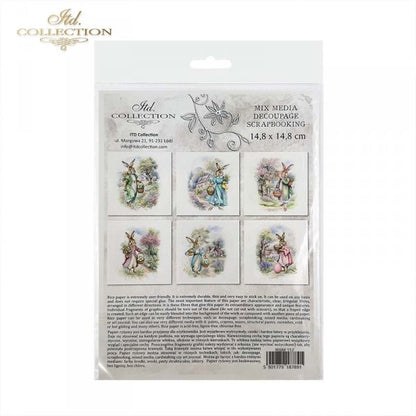 ITD Mini Collection Rice Paper Set - Easter Bunny IIII