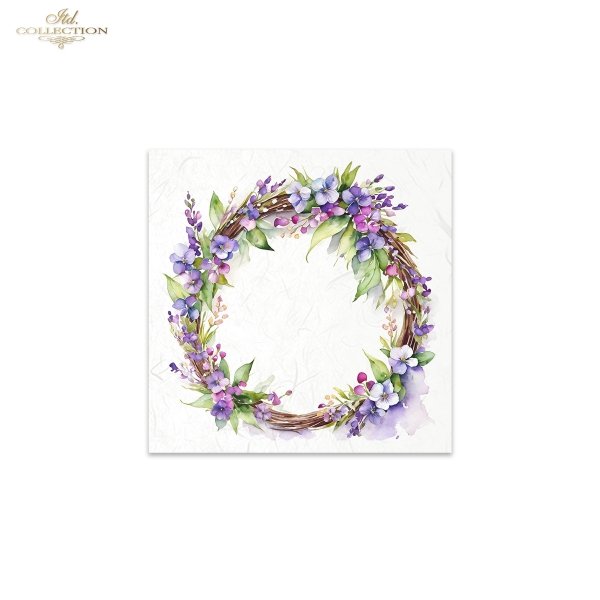 ITD Mini Collection Rice Paper Set - Spring Wreaths