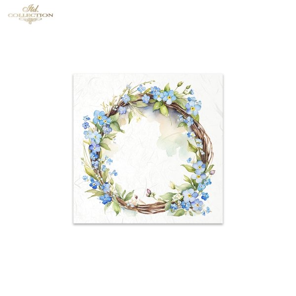 ITD Mini Collection Rice Paper Set - Spring Wreaths