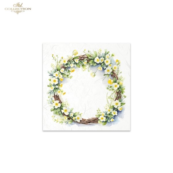ITD Mini Collection Rice Paper Set - Spring Wreaths
