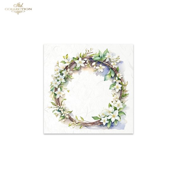 ITD Mini Collection Rice Paper Set - Spring Wreaths