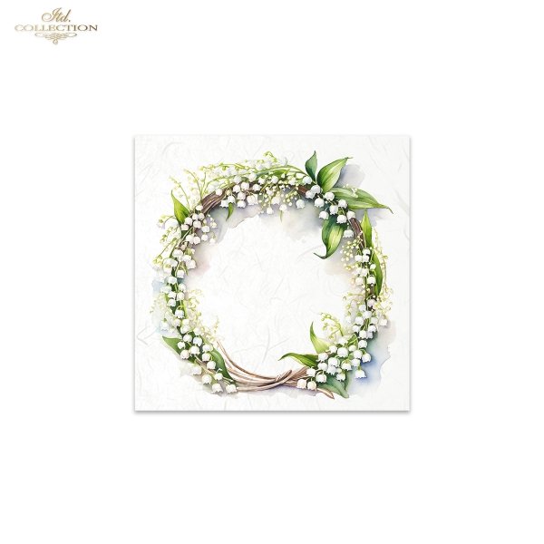 ITD Mini Collection Rice Paper Set - Spring Wreaths