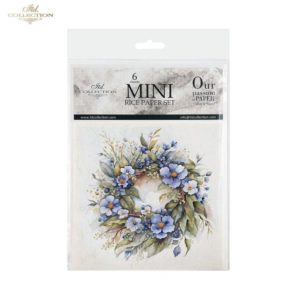 ITD Mini Collection Rice Paper Set - Spring Wreaths III