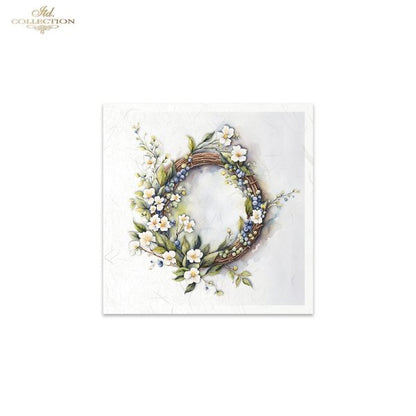 ITD Mini Collection Rice Paper Set - Spring Wreaths III