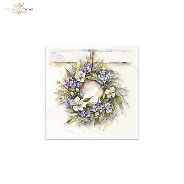 ITD Mini Collection Rice Paper Set - Spring Wreaths III