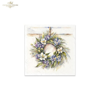 ITD Mini Collection Rice Paper Set - Spring Wreaths III