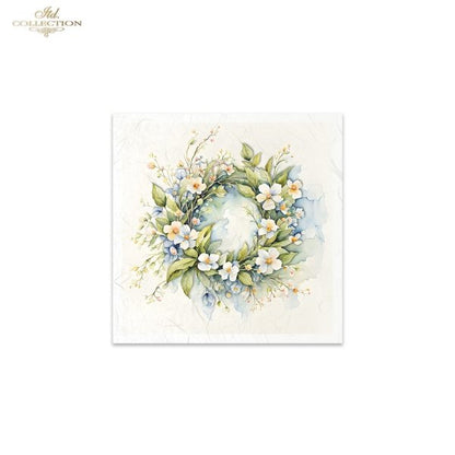 ITD Mini Collection Rice Paper Set - Spring Wreaths III