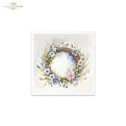 ITD Mini Collection Rice Paper Set - Spring Wreaths III