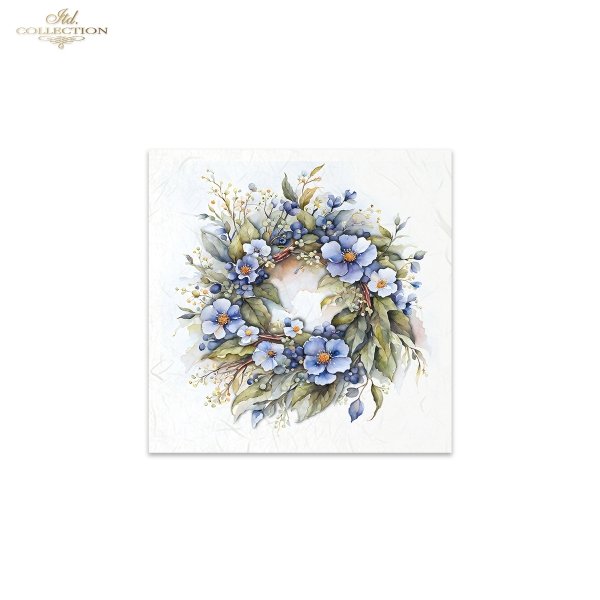 ITD Mini Collection Rice Paper Set - Spring Wreaths III