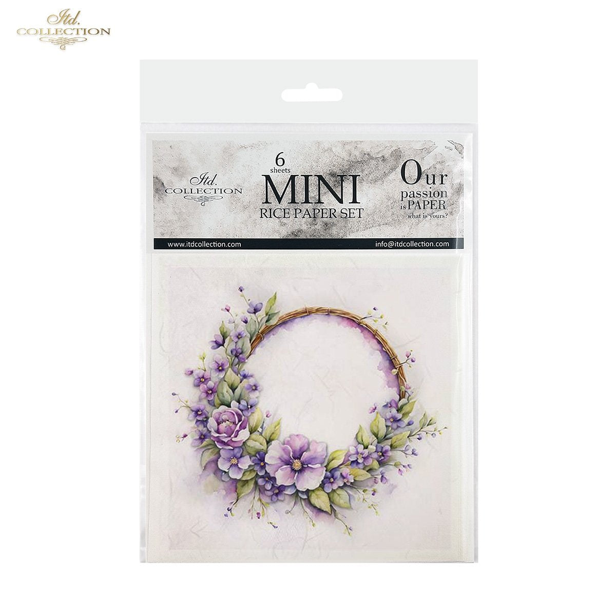 ITD Mini Collection Rice Paper Set - Spring Wreaths IIII