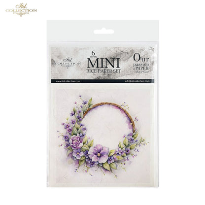 ITD Mini Collection Rice Paper Set - Spring Wreaths IIII