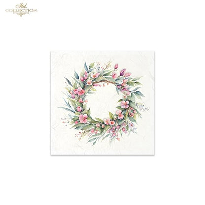 ITD Mini Collection Rice Paper Set - Spring Wreaths IIII