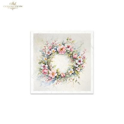 ITD Mini Collection Rice Paper Set - Spring Wreaths IIII