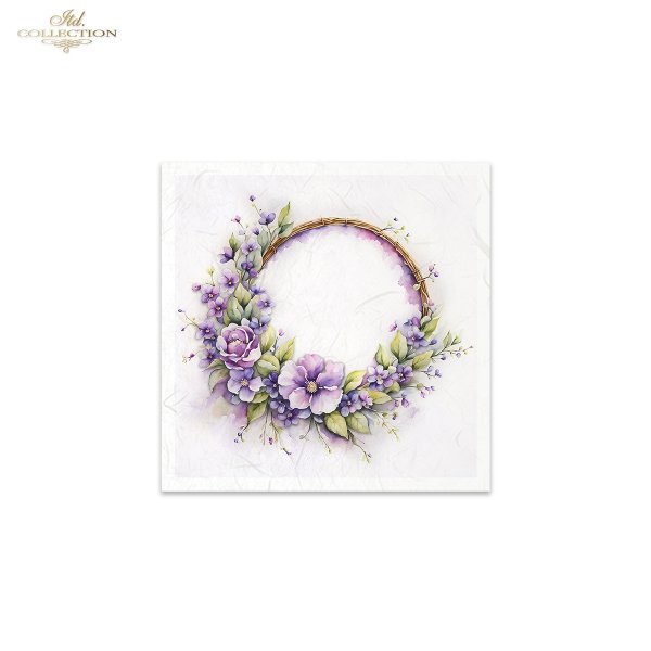 ITD Mini Collection Rice Paper Set - Spring Wreaths IIII