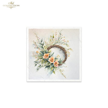 ITD Mini Collection Rice Paper Set - Spring Wreaths V