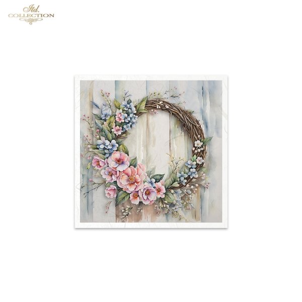 ITD Mini Collection Rice Paper Set - Spring Wreaths V