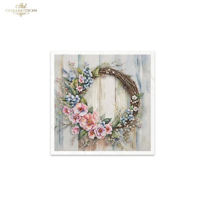 ITD Mini Collection Rice Paper Set - Spring Wreaths V