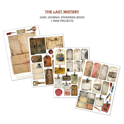 Junk Journal & Ephemera Book A4 32/Pkg - The Last Mystery