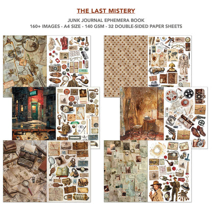 Junk Journal & Ephemera Book A4 32/Pkg - The Last Mystery