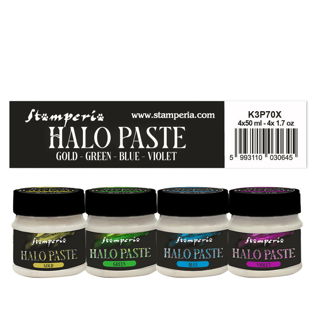 Stamperia Assorted 4 colors Halo Paste, 50 mL each