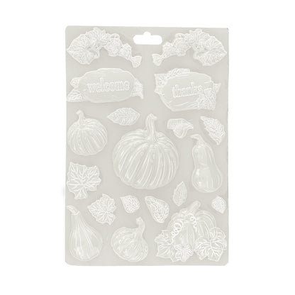 Stamperia Soft Mould A4 - Golden Harmony, Pumpkins