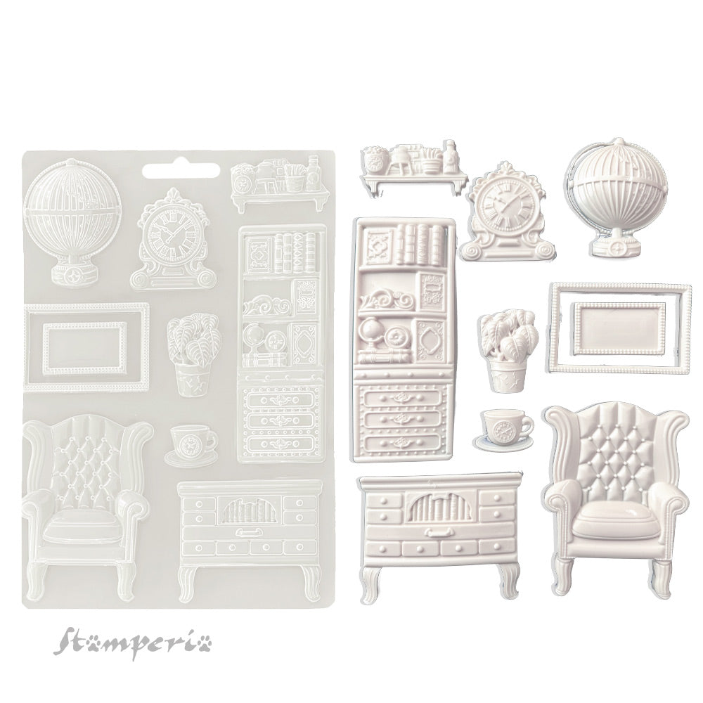 Stamperia Soft Mould A4 - Alterego, Cupboards and Accessories