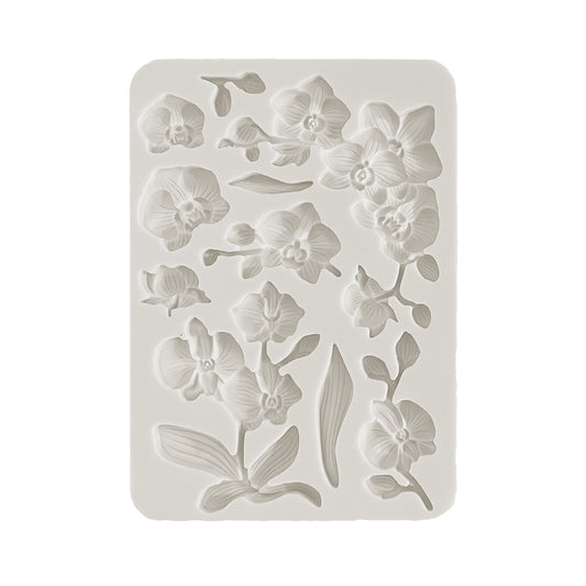Stamperia Silicon Mould A5 - Orchids and Cats, Orchids