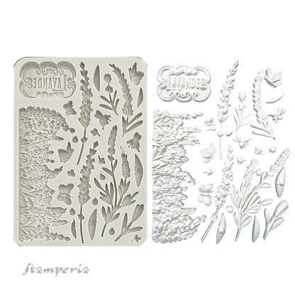 Stamperia Silicon Mould A5 - Lavender Elements