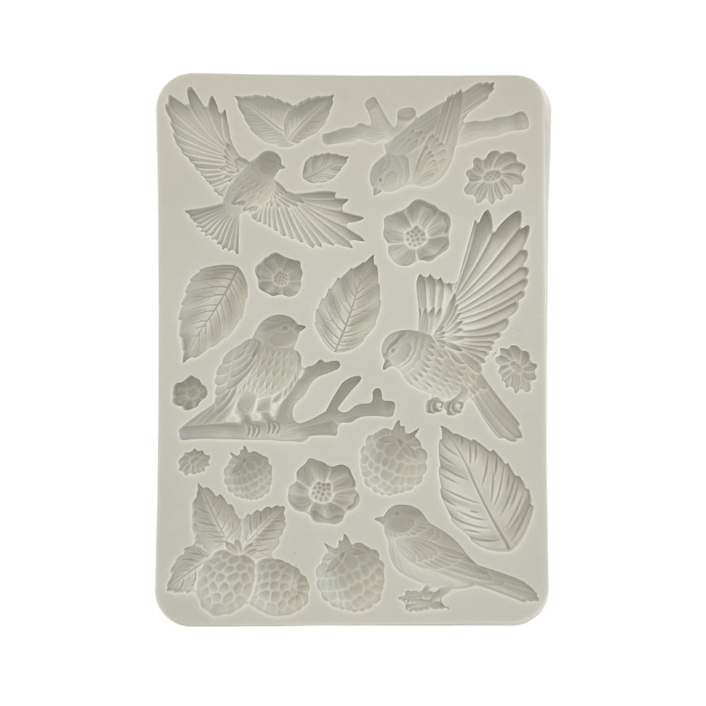 Stamperia Silicon Mould A5 - Forest, Birds