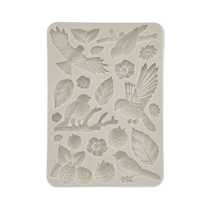 Stamperia Silicon Mould A5 - Forest, Birds