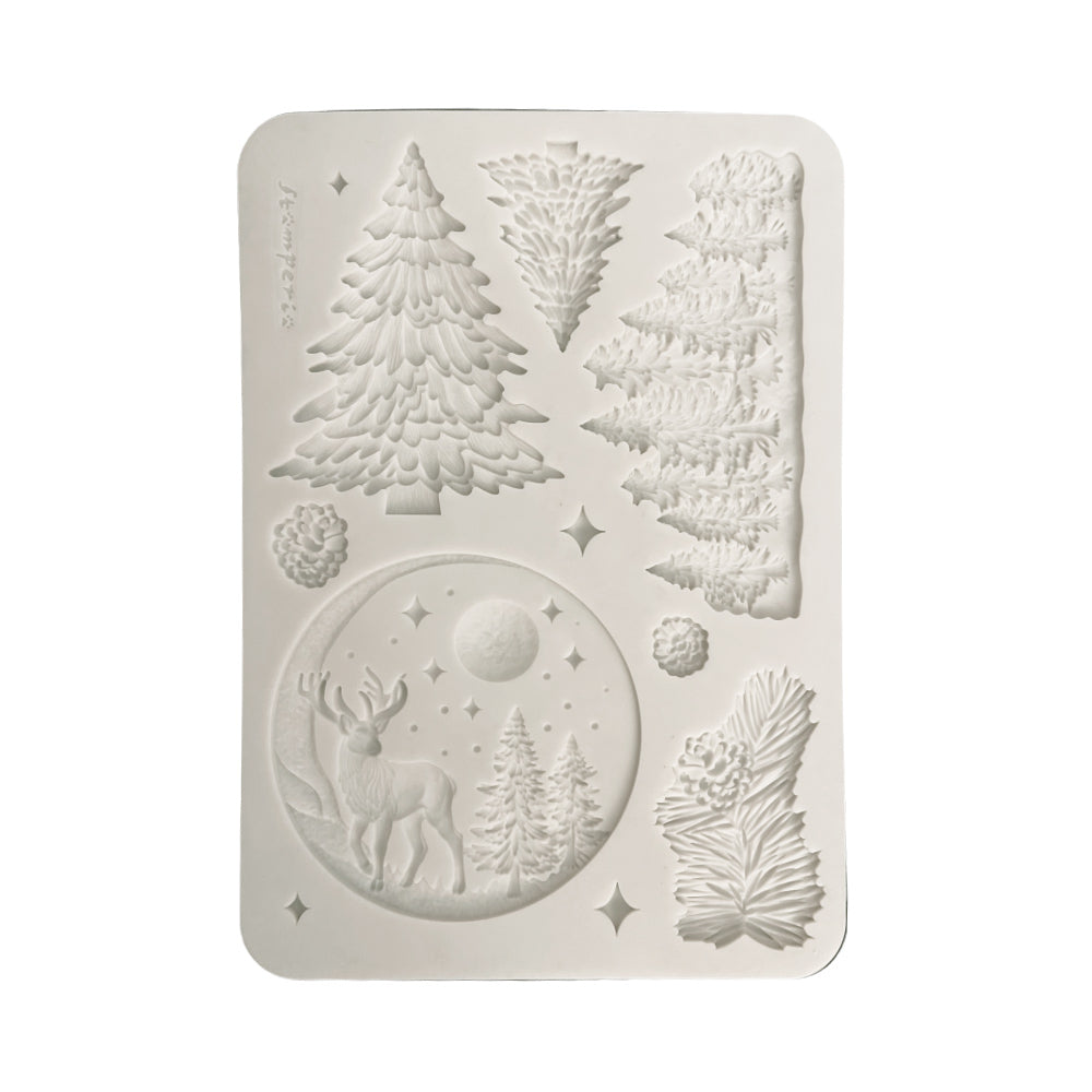 Stamperia Silicon Mould A5 - Christmas Winter Landscape