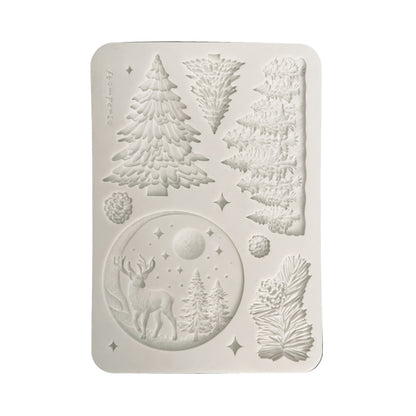 Stamperia Silicon Mould A5 - Christmas Winter Landscape