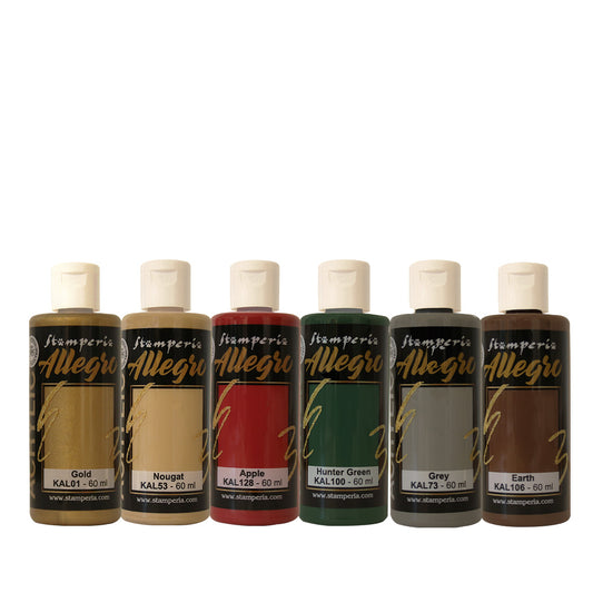 Stamperia Allegro Paints - Set of 6 - Gear Up For Christmas