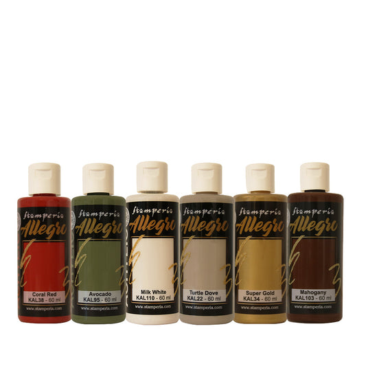 Stamperia Allegro Paints - Set of 6 - Classic Christmas