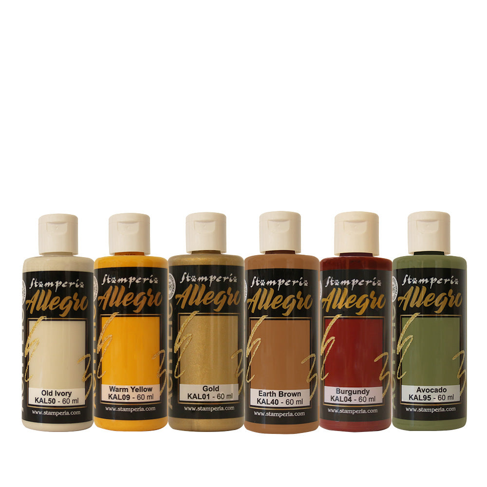 Stamperia Allegro Paints - Set of 6 - Golden Harmony