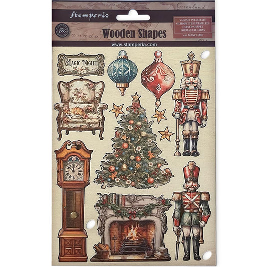 Stamperia Colored Wooden frame A5 - The Nutcracker, Soldiers