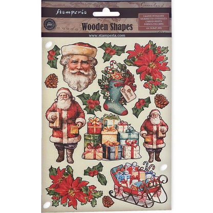 Stamperia Colored Wooden frame A5 - Classic Christmas