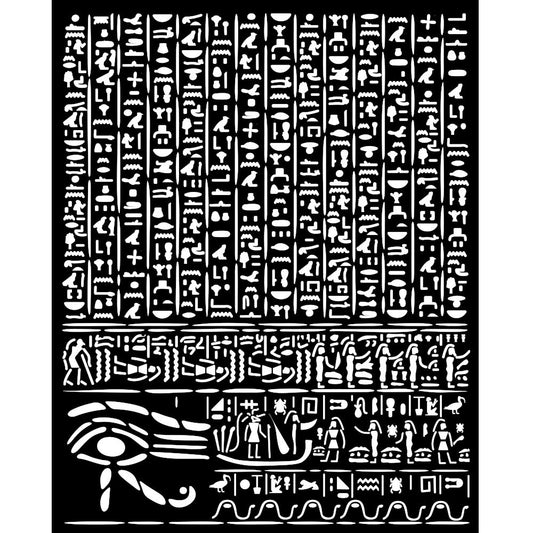 Stamperia 8" x 10" Thick Stencil  - Fortune, Egypt