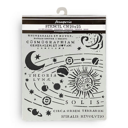 Stamperia 8" x 10" Thick Stencil  - Fortune, Constellation