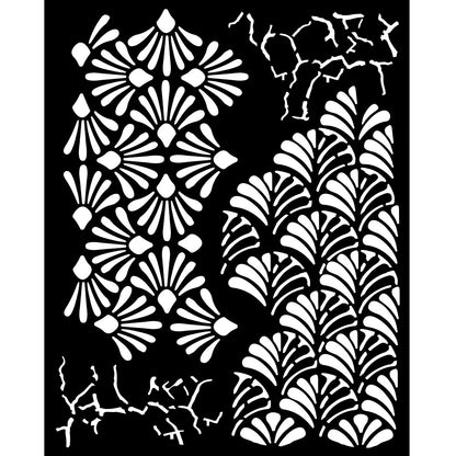 Stamperia 8" x 10" Thick Stencil  - Alterego, Mixed Patterns