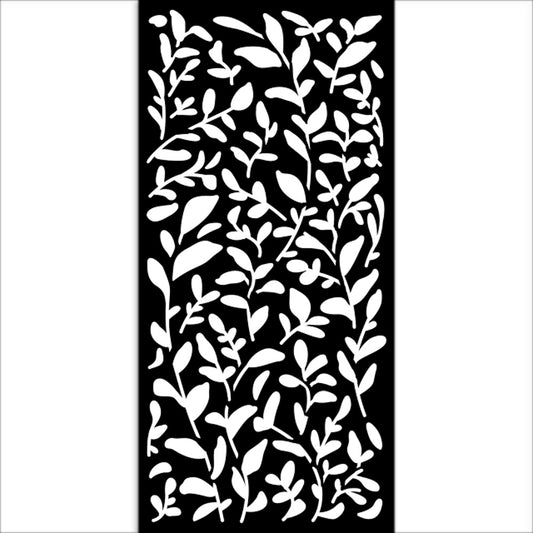 Stamperia 5" x 10" Stencil - Create Happiness Secret Diary, Leaves