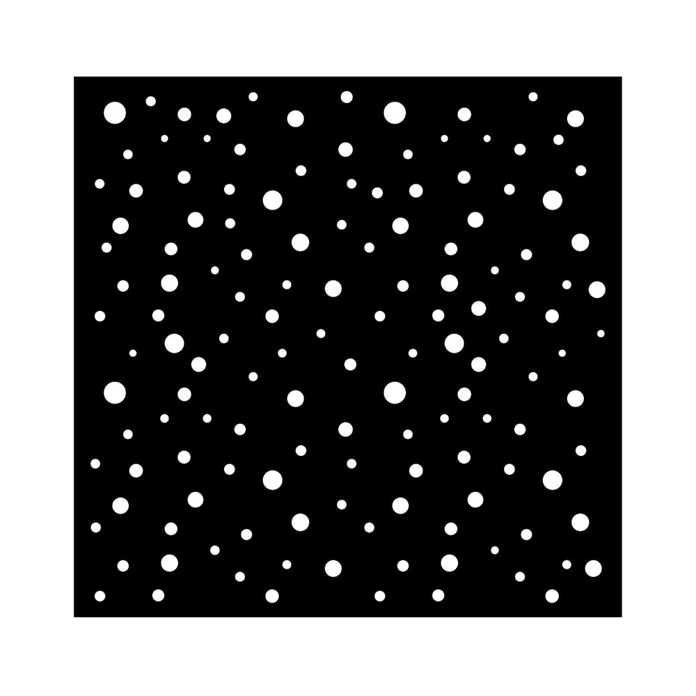 Stamperia 7" x 7" Stencil- Classic Christmas, Dots Pattern