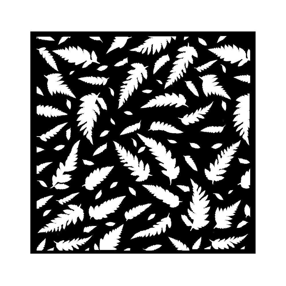 Stamperia 7" x 7" Stencil- Forest, Leaves Pattern