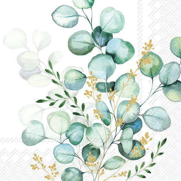 Decoupage napkins 6.5" - Eucalyptus Bouquet